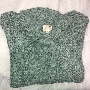 LA heart MEDIUM Ocean Breeze Blue knitted sweater